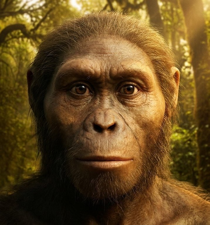 Reconstrucción del rostro de Lucy, Australopithecus afarensis